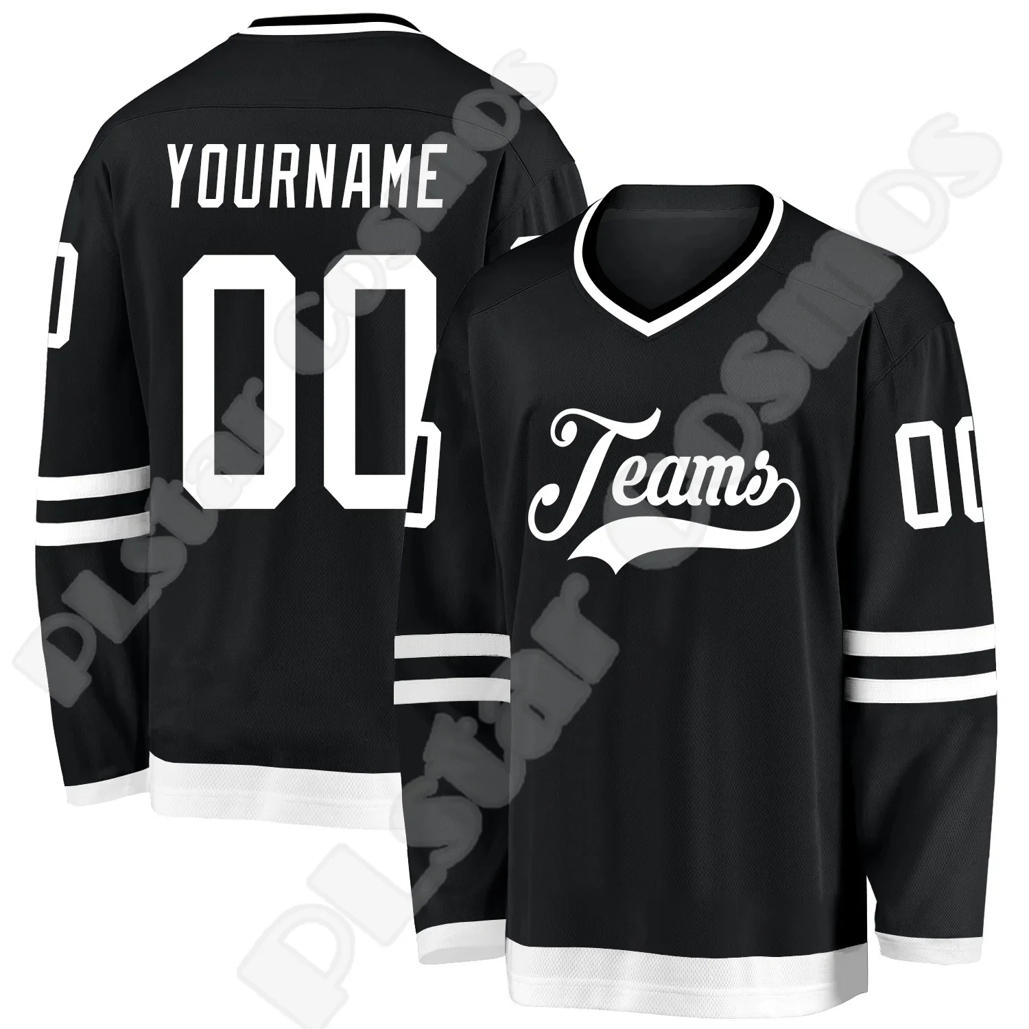 Drop Shipping Hockey Jersey Custom Name Team Logo Number Colorful Pullover Long Sleeves 3DPrint Harajuku Casual Sweatshirts XA9