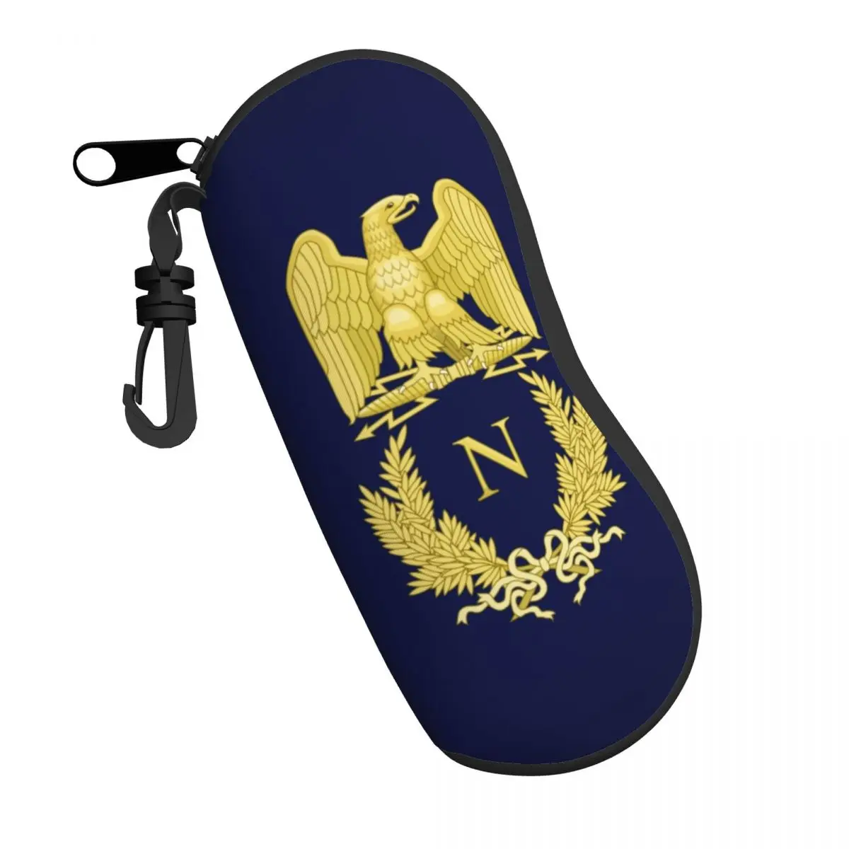 Custom French Emlem Napoleon Bonaparte Glasses Case Portable France Eagle Flag Shell Eyeglasses Case Sunglasses Box