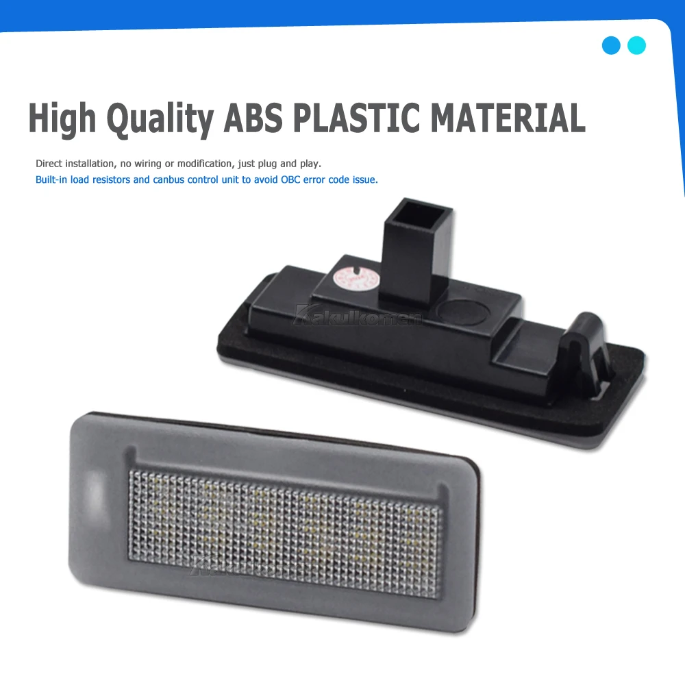 

LED Number Plate Lamp For Fiat Doblo Pratico Opel/Vauxhall Combo For Ram ProMaster City V1000 White License Plate Light Assembly