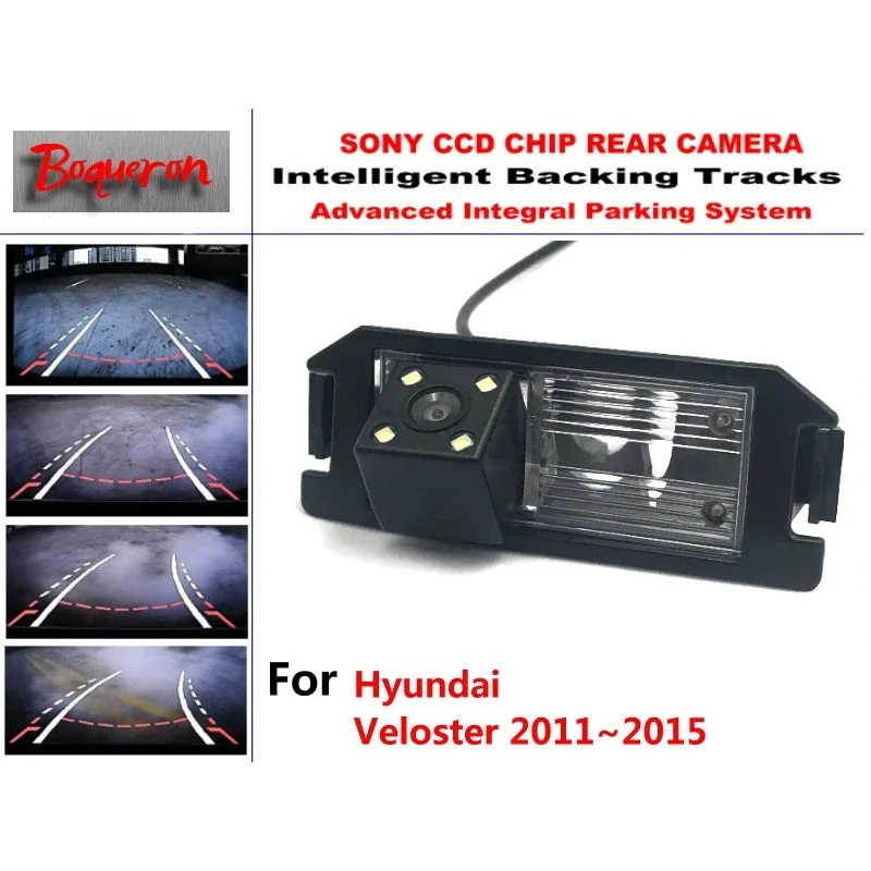 

Smart Tracks Chip Camera / For Hyundai Veloster 2011~2015 HD CCD Intelligent Dynamic Parking Car Rear View Camera