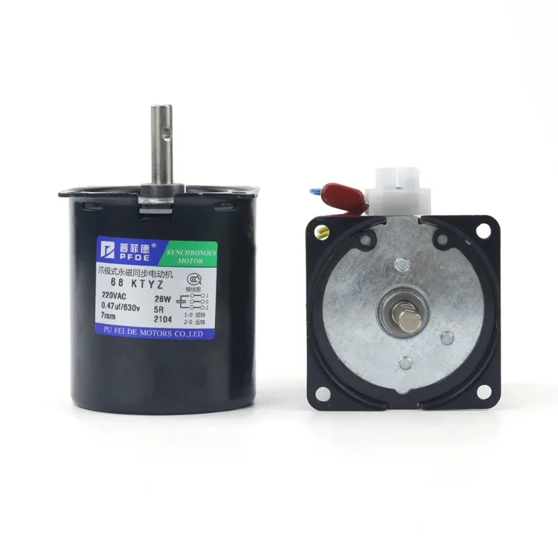 68KTYZ Synchronous Motor 220V 40W Motor Forward and Reverse Gear Reduction Micro Motor