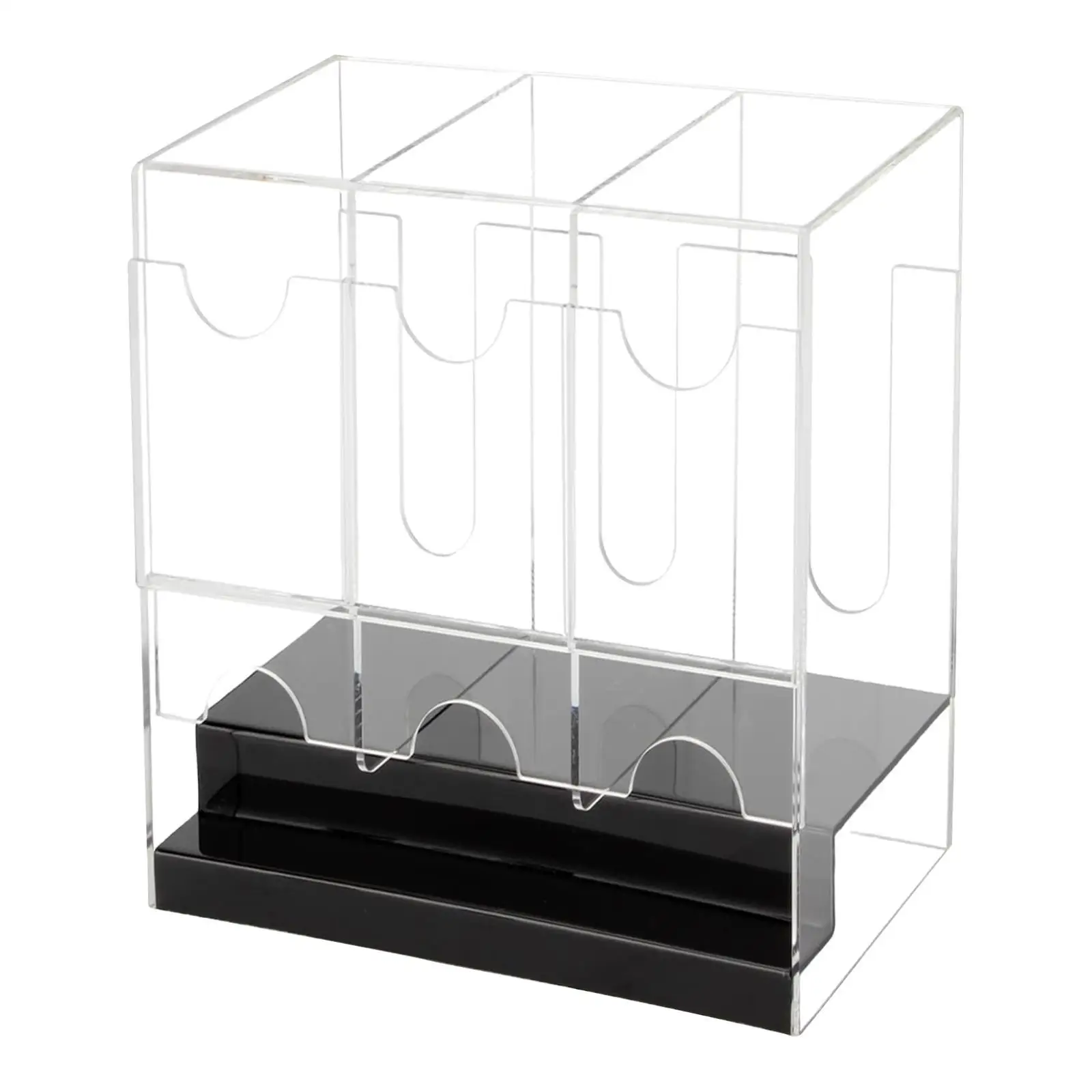 

Прозрачный акриловый диспенсер для карточек с 3 отделениями для бустеров, большой