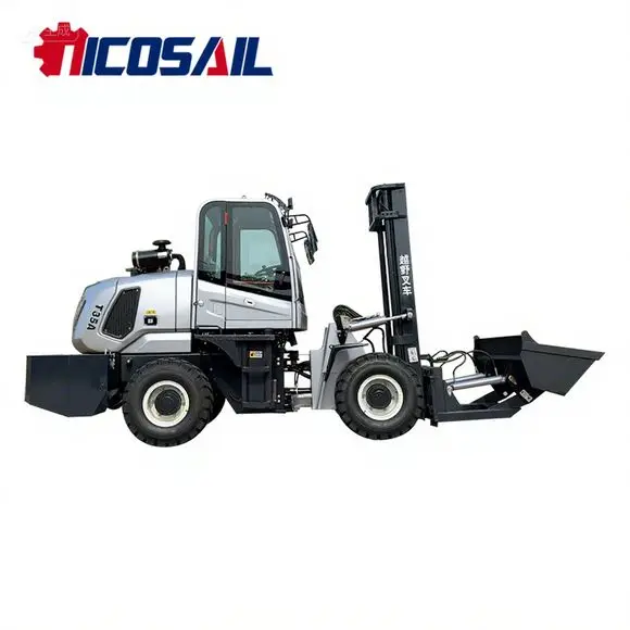 

Customized Diesel Engine Off-Road Terrain Forklift for Manufacturer Heavy Duty Material Handling Equipment
