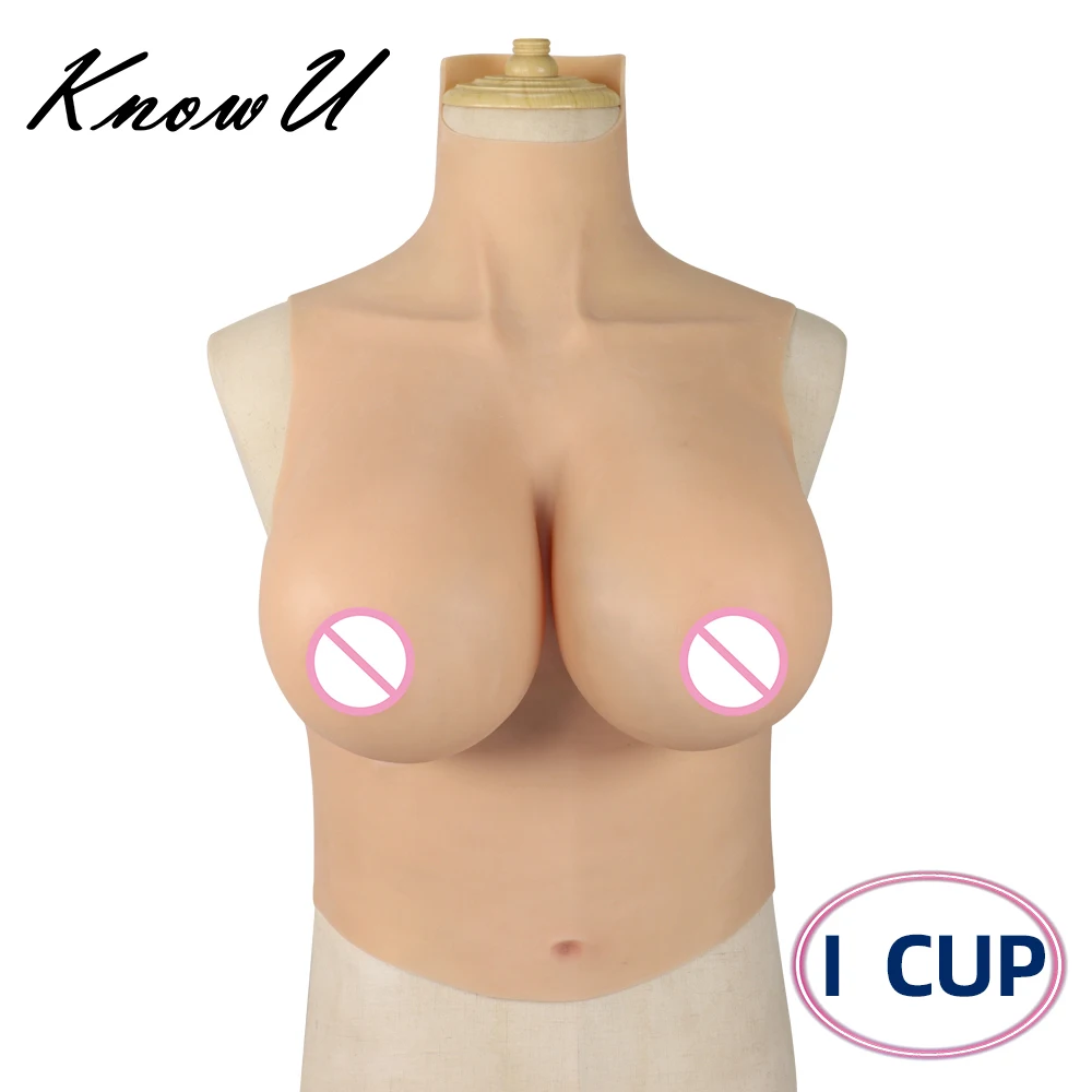 KnowU I Cup Silicone Breast Fake Boobs Half Body Big Boob For Cosplay Transgender Drag Queen