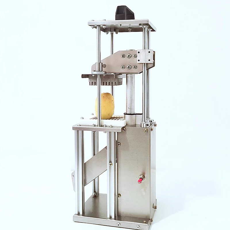 #& forVertical Electric Strip Cutting Machine Commercial French Fry Cutter for Cucumber Carrot Lotus Root Kitchen Restaurant Use
