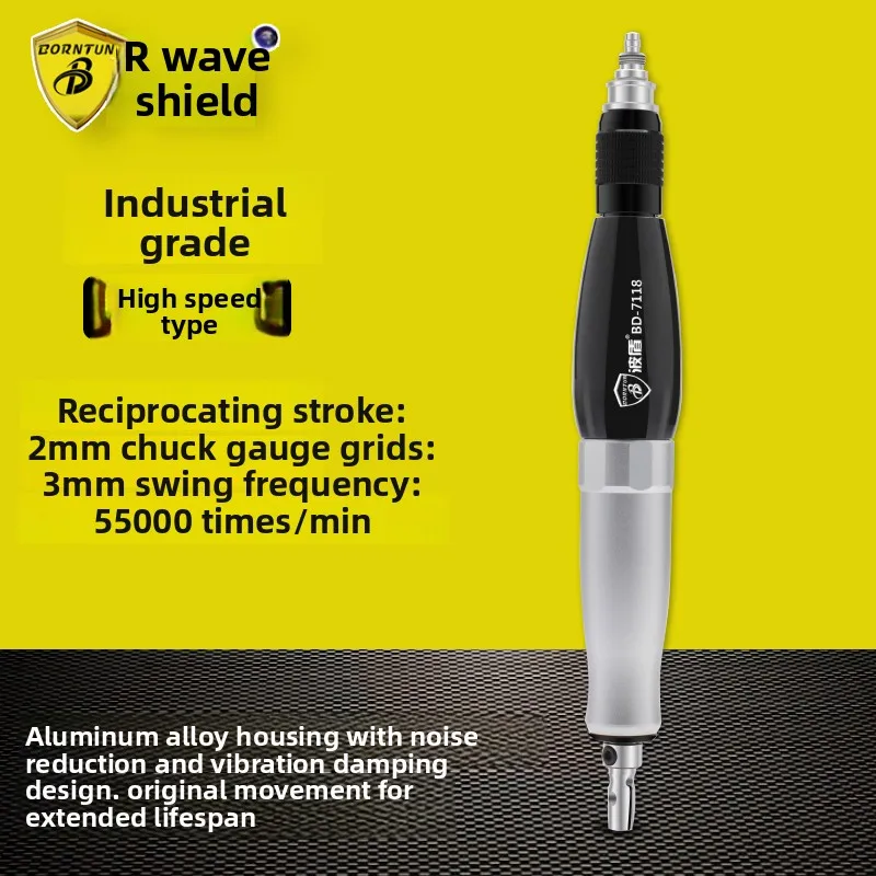 Wave Shield Left-Right Type Ultrasonic Air File Pneumatic Grinding Machine Left-Right Oscillating Grinder Air-Powered Polishing Machine Bd-7118