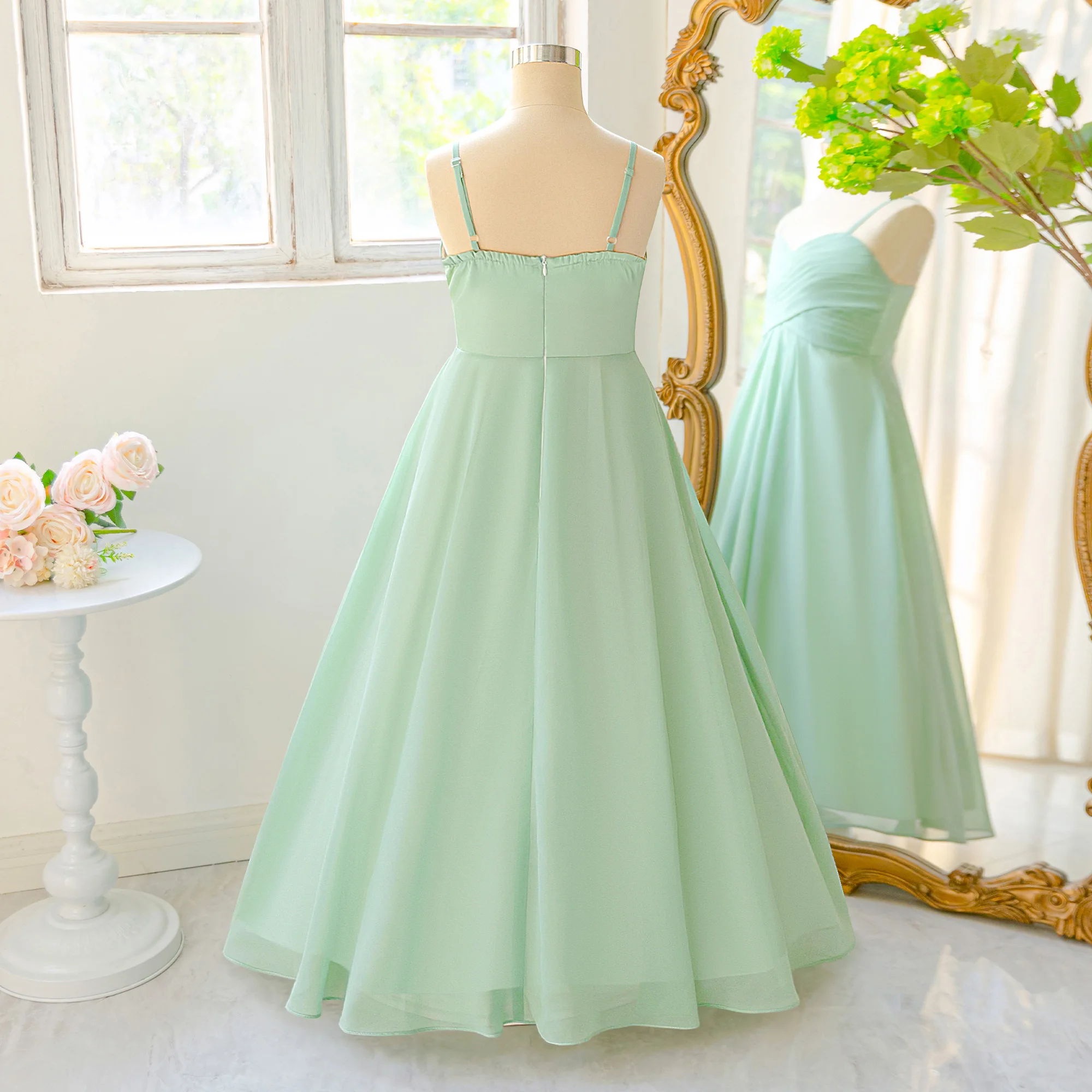 Elegantes Brautjungfernkleid für Mädchen, Sommer-Hochzeitskleid, Taufkleid, Prinzessinnen-Abendkleid für Mädchen, Gala-Abschlussfeier-Ballkleid – Detail 4
