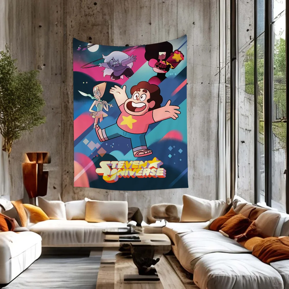 

Steven Universe Cartoon Tapestry Art Science Fiction Room Home Decor Wall Hanging Sheets