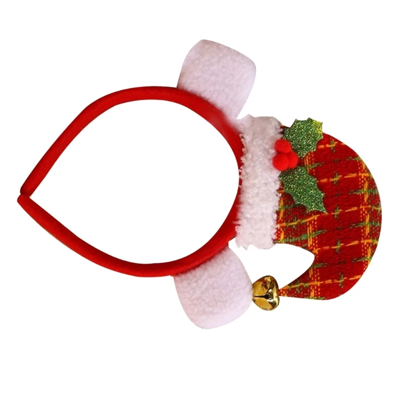 Christmas Hat Headdress Holiday Head Accessories Adult Kids Plush Headpieces Dropshipping