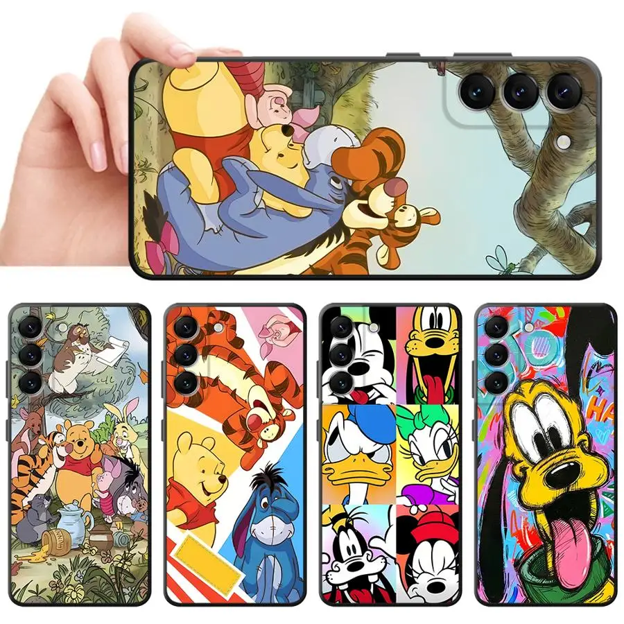 Disney Cartoon Pooh Mickey Family Phone Case for Samsung Galaxy Note 20 Ultra 10 Plus 10 Lite 9 8 S10 S9 S8 Plus soft shell