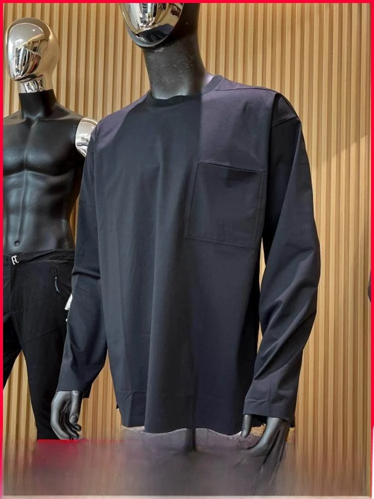 

High-End Outdoor Men's Long Sve T-irt 3D Tailoring Pred Ss Spor Autumn New Sle Qui Dry Polyester Fiber