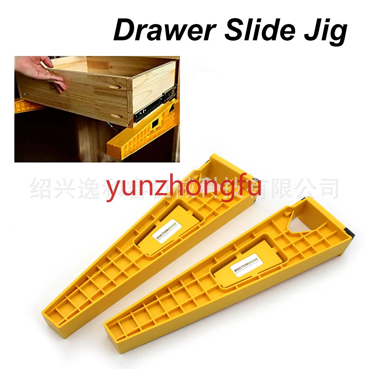 Schubladeninstallation Hilfsteile Schiene Gleitbahn Locator Punch