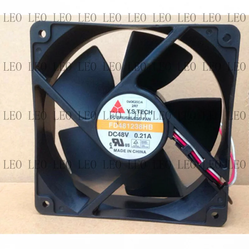 MY 1pcs  For Y.S.TECH FD481238HB 12038 48V 0.21A 3-wire cooling fan