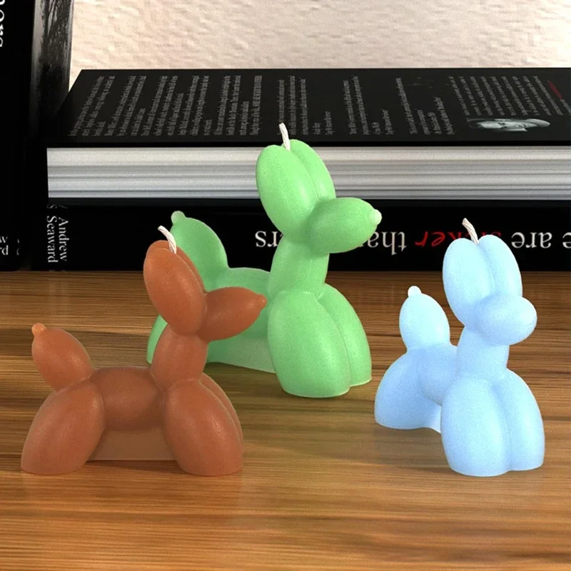 Balloon Dog Silicone Mold,   Puppy Silicone Mold for Handmade Decoration - Baking Molds DIY Keychain Candle Soap Making Molds