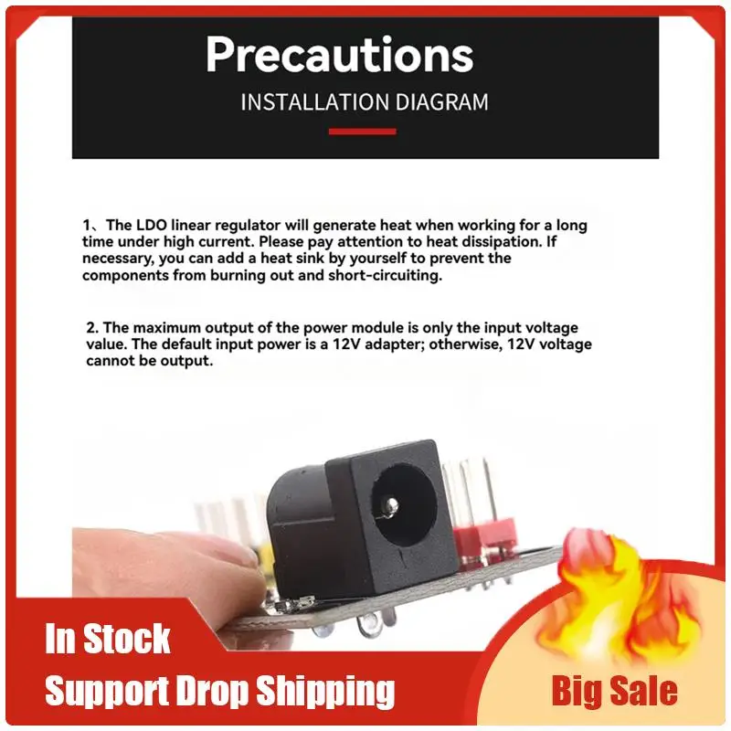 Mejores OFERTAS Módulo de conversión de voltaje de salida multicanal Módulo de conversión de voltaje 3,3 V 5V 12V