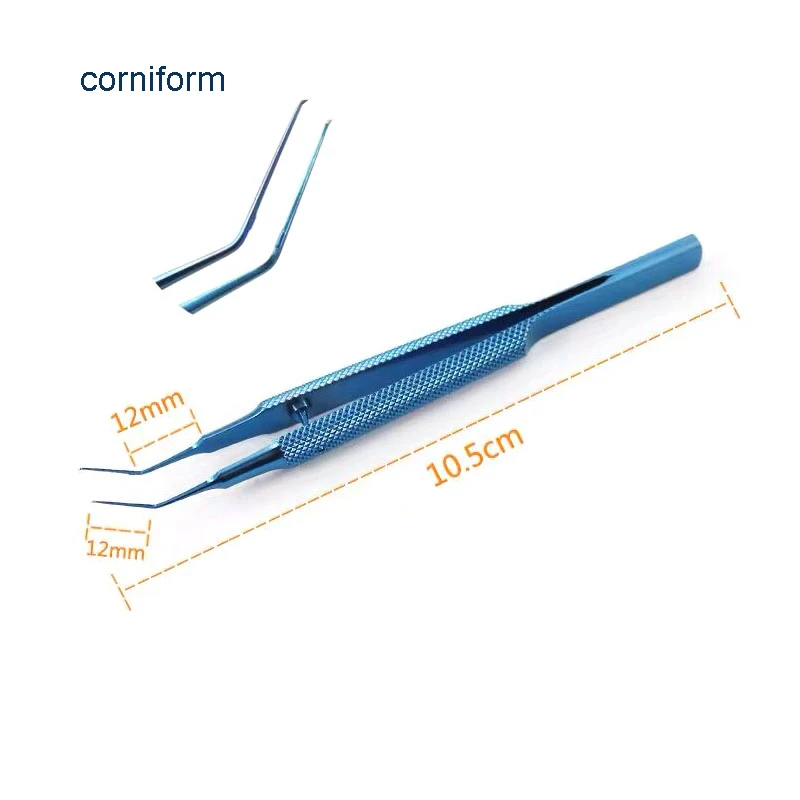 Fórceps de Capsulorexis Oftálmica, Instrumentos Microscópicos, Cirurgia Plástica, Inserida Pequena, 1,8, 8,5 cm