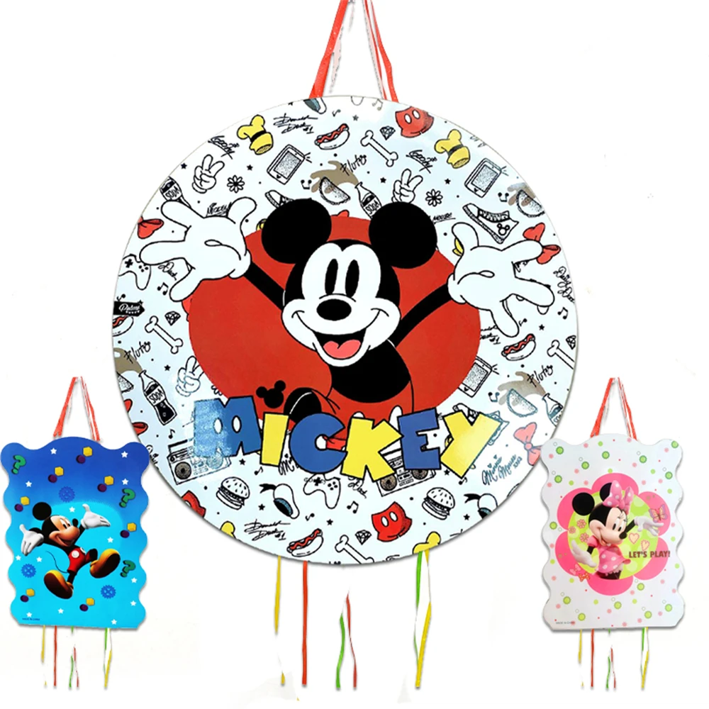 Disney Mickey Minnie Mouse Pinatas Birthday Party 1pcs/lot Deco Piñata Event Party Decoration Girls Kids Favors DIY Pinata