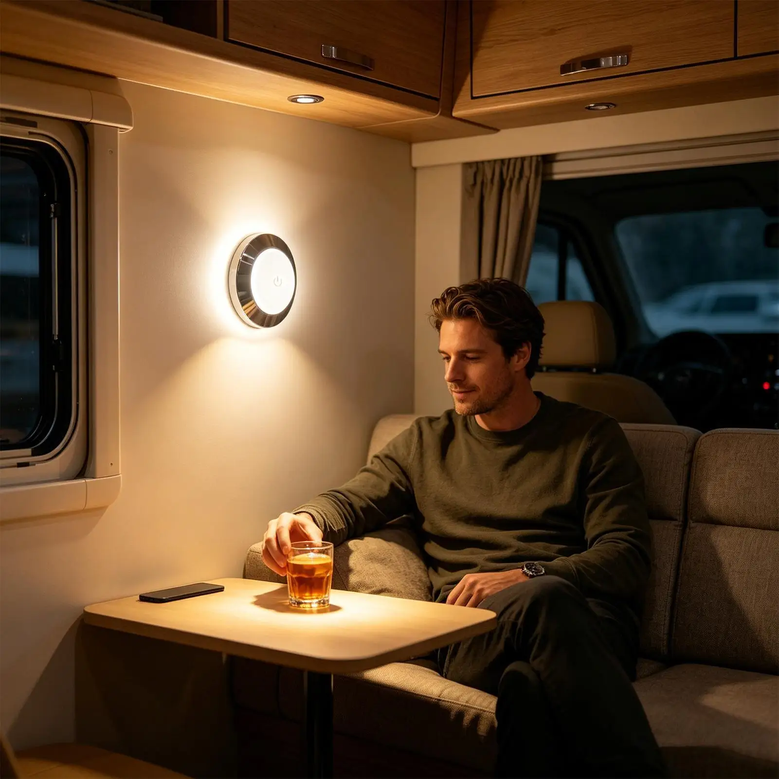 Camper Lights For Inside Low Profile Touch Control Bright Fixtures Interior Touch Rv Light Fixtures For Motorhome Trailer Boat
