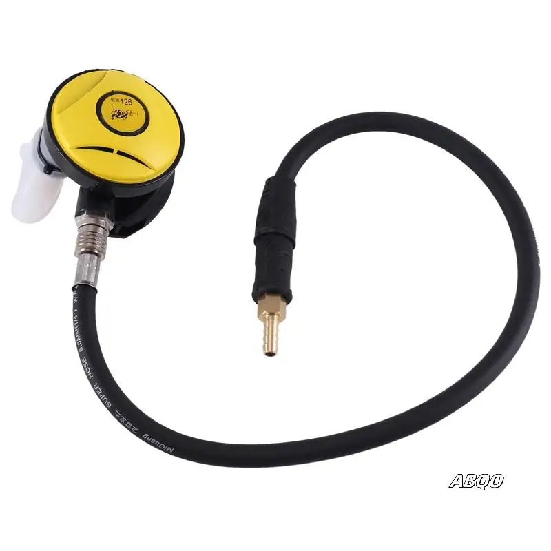 

4X Scuba Diver Regulator Diving Snorkel Tube Snorkeling Equipment Pressure Reducer 2Nd Dive Diving Regulator-Yellow