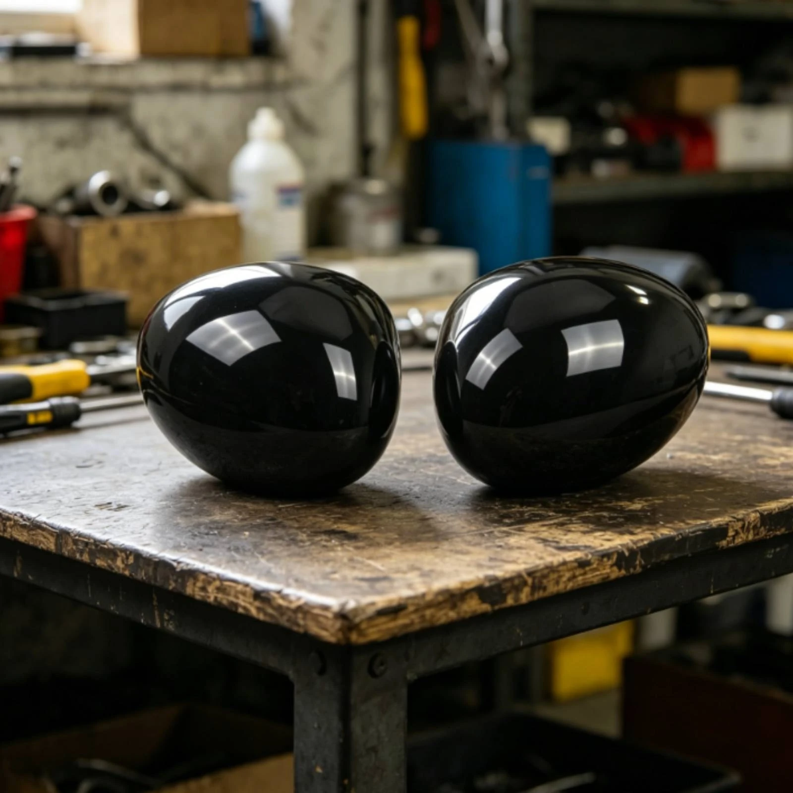 

Automotive MINI Mirror Caps Polished Rounded Car Part