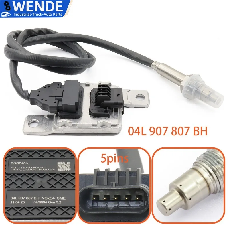 

OEM 04L907805BH 04L907807BH Nitrogen Oxygen NOX Sensor For VW Passat 2014-2020 Arteon 2017-20 Skoda Superb 2.0 TDI 2015-2020