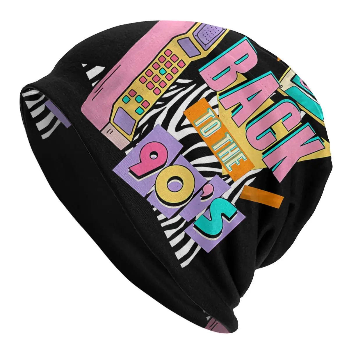 Bonnet Hats Back To The 90s Cartoon Men Women's Phone And Cassette Thin Cap Street Skullies Beanies Caps