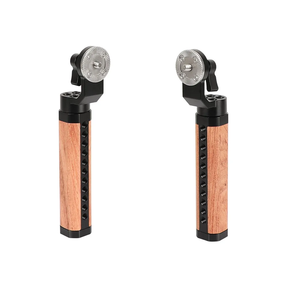 

Пара деревянных рукояток CAMVATE A Pair ARRI Rosette с креплениями 1/4”-20 для наплечной платформы DSLR-камер