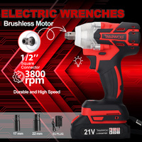 Cordless Electric Impact Wrench Drill Screwdriver with Brushless Motor Variable Speed Screwdriver Power Tools For Makita Battery