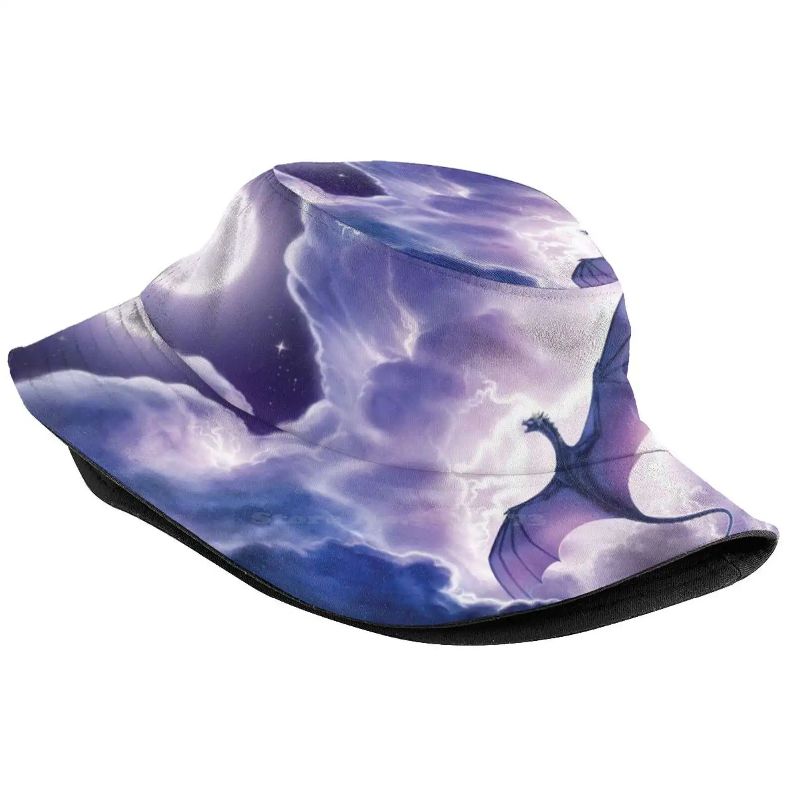 Lightning Dragon - Riding The Electric Breeze Fishing Hunting Climbing Cap Fisherman Hats Purple Dragon Epic Dragon Classic