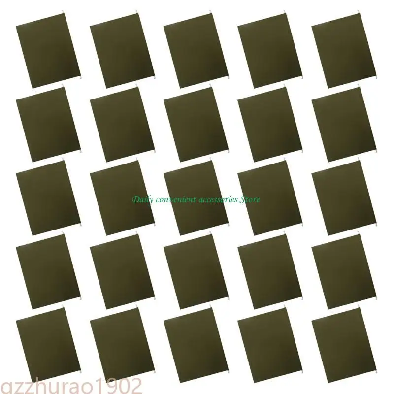 

97QB 25Pcs Hanging Organiser File Folder Filing Cabinet Suspension Folder with Tabs for School Work Office File Organization