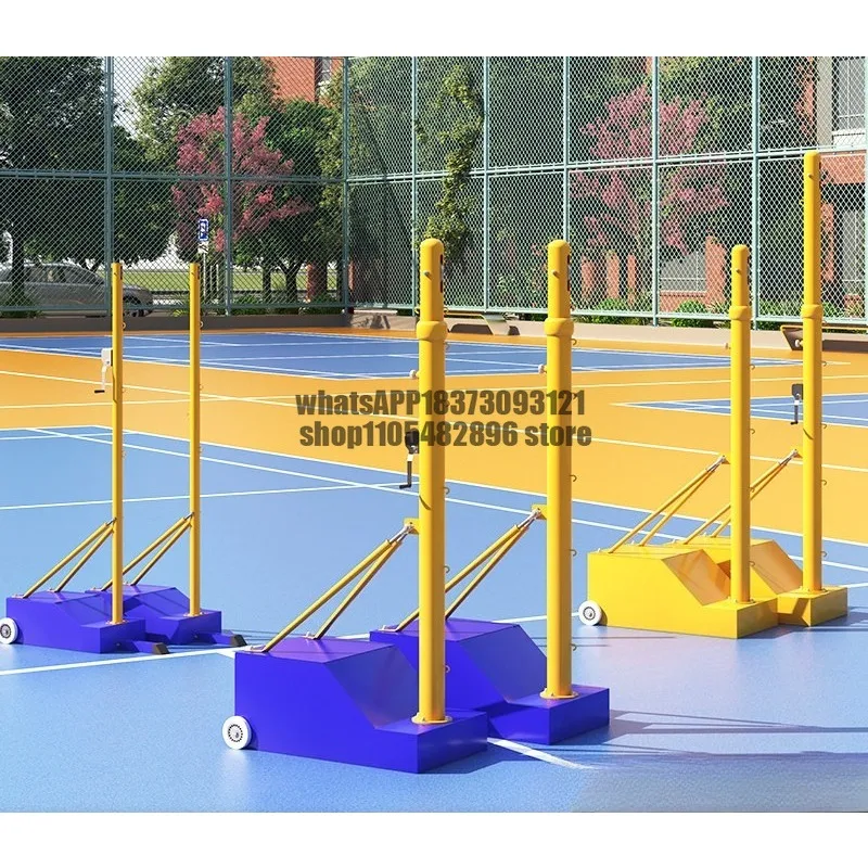 Badminton grid net column bracket Professional competition air volleyball grid outdoor