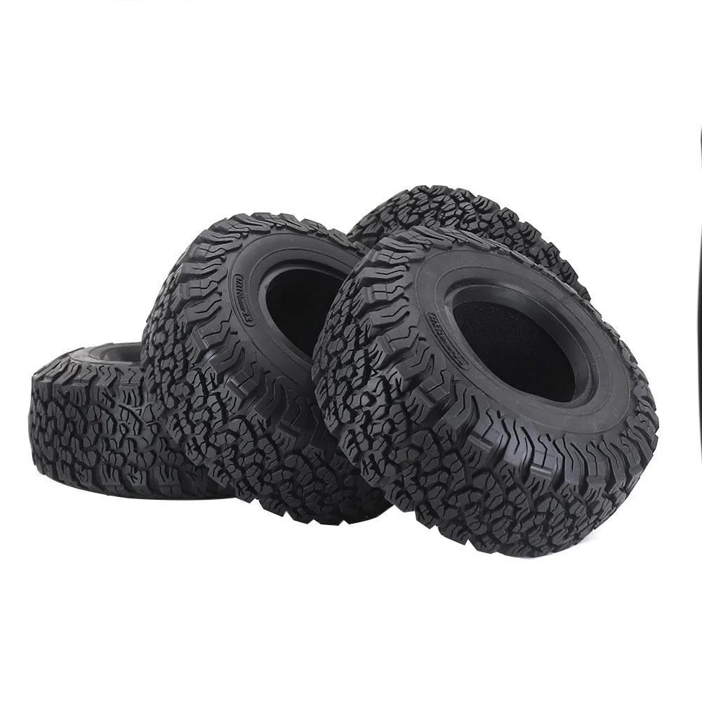 2.2-inch 120mm Rubber Tires For 1/10 Rc Crawler Car Redcat Scx10 Ii Axial 90046 Traxx/as Trx4 Trx6 Rc4wd D90 Rgt Tf2 Rc Car