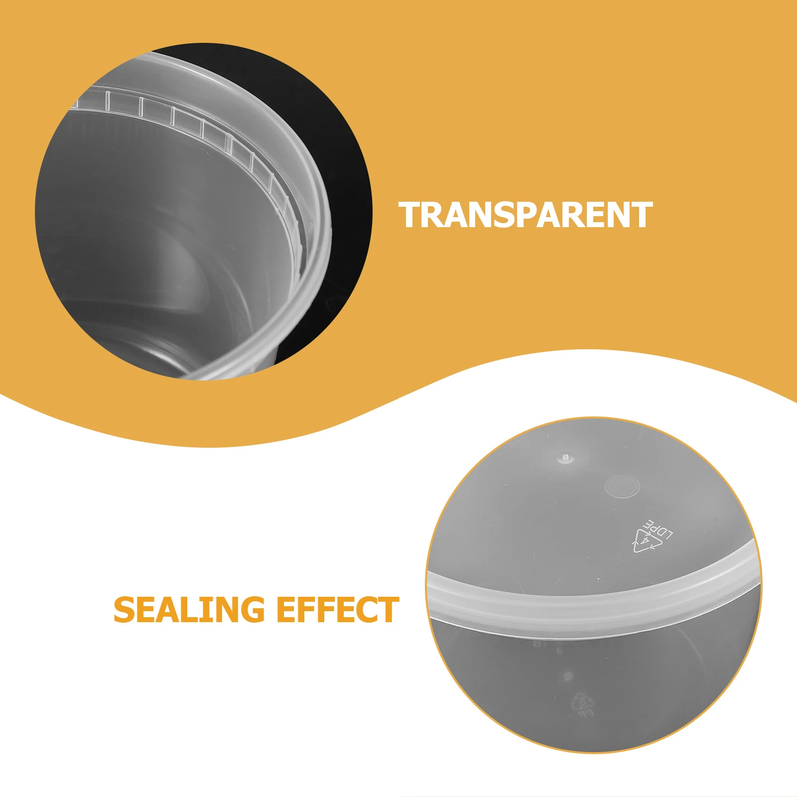 

15Pcs Food Storage Containers Plastic Condiment Cups Lidded Takeout Sauce Cups for Meal Prep Delivery Picnic Containers