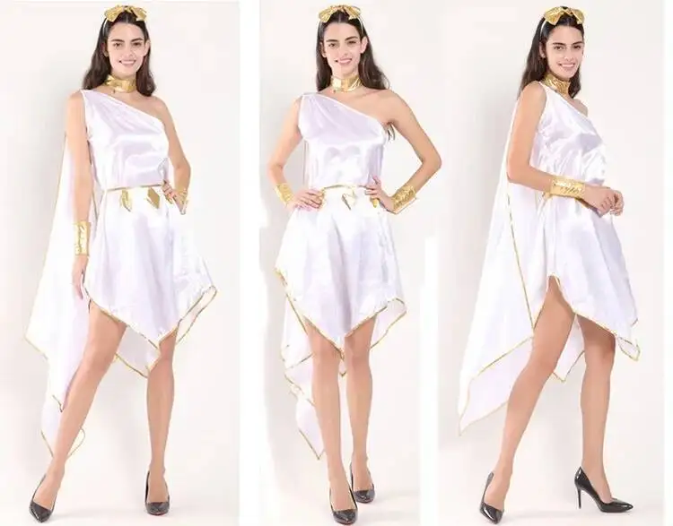 

Halloween Greek Goddess Pharaoh Adult Female Ancient Cleopatra Costume Ancient Performance Costume