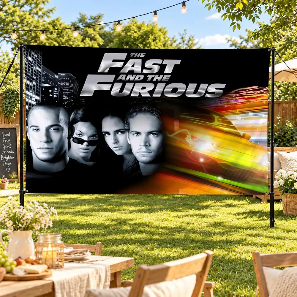 F-fast and F-Furious Flags Suitable For Party Club Outdoor Interior Wall Art Decoration Banner Fans Gift