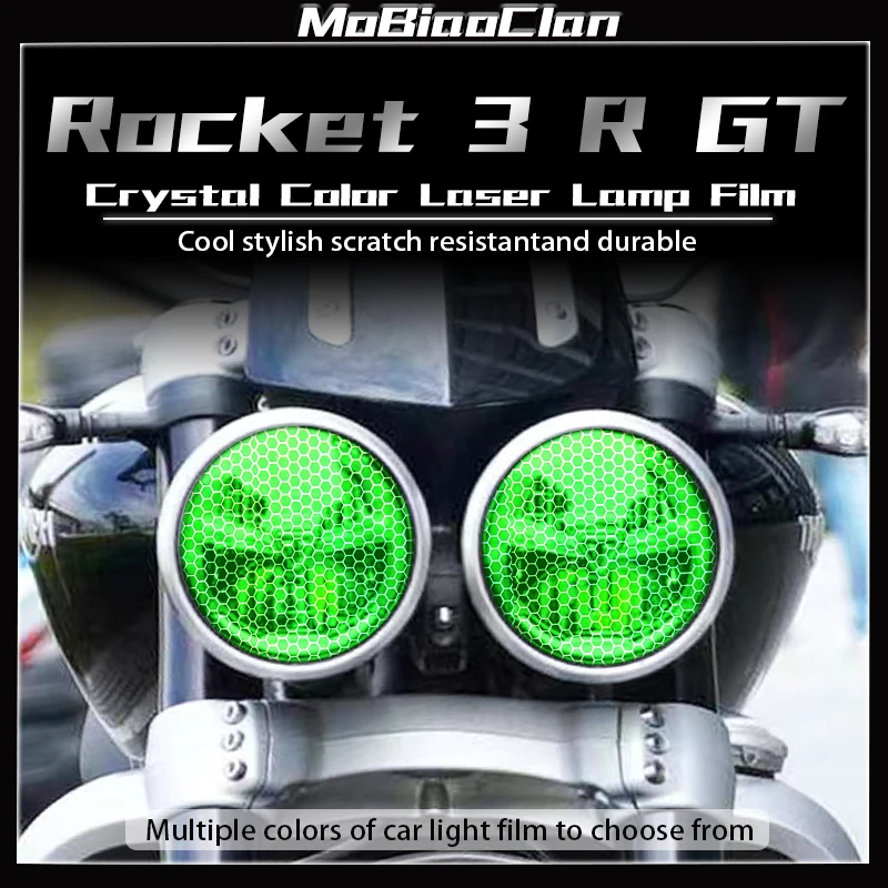 

For Triumph Rocket 3 R GT modification accessories headlight taillight film honeycomb laser color laser protective film