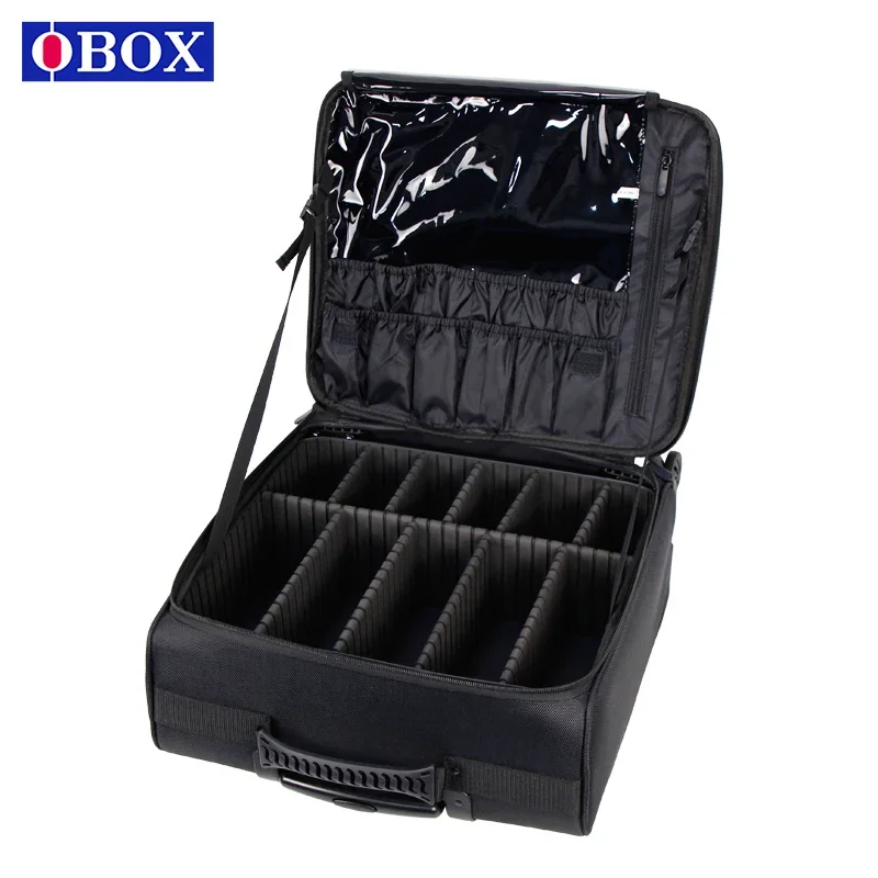 Professional makeup artist, makeup case, trolley makeup bag, large-capacity nail embroidery, special storage box, luggage