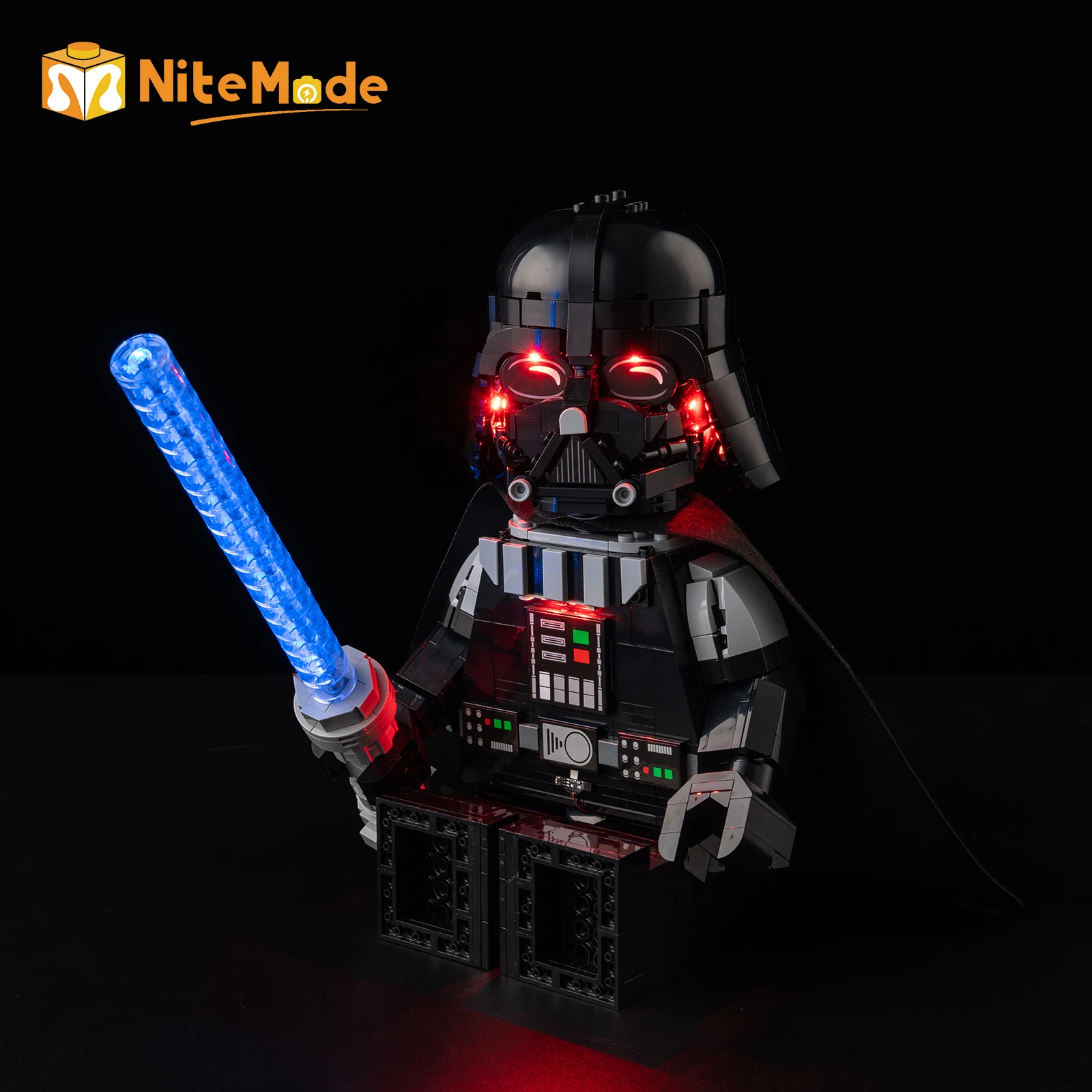 EASYLITE LED Light Kit for Up-Scaled Darth Vader™ Minifigure 75461 Building Blocks Toys Lamp Set (Not Included The Model)