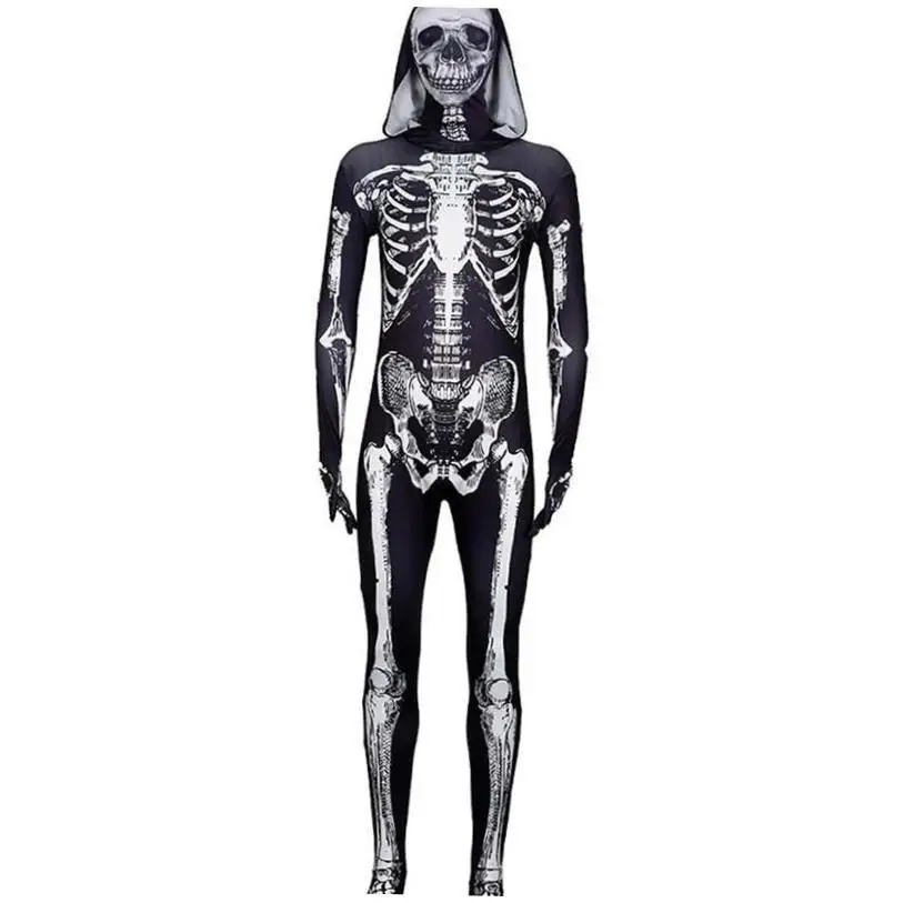 Halloween Skelett Cosplay Onesie Strumpfhosen Performance Kostüm Damen Ethnische Kleidung Bühnenoutfit Sommer 204