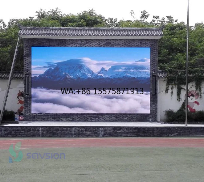 

Китайский уличный водонепроницаемый IP65 4K светодиодный экран с возможностью чтения солнечного света 5000-8000cd Яркость DCI-P3 95% 3840 Гц