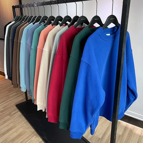 Otoño niñas Chic cuello redondo sudaderas señora cómodos jerseys diarios mujer coreana sólida ropa de manga larga