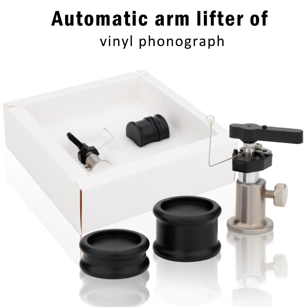 

QB02 Preffair Hydraulic Automatic Arm Lifting Device Automatic Tonearm Lifter Safety Raiser Support for LP Turntable Disc Vinyl