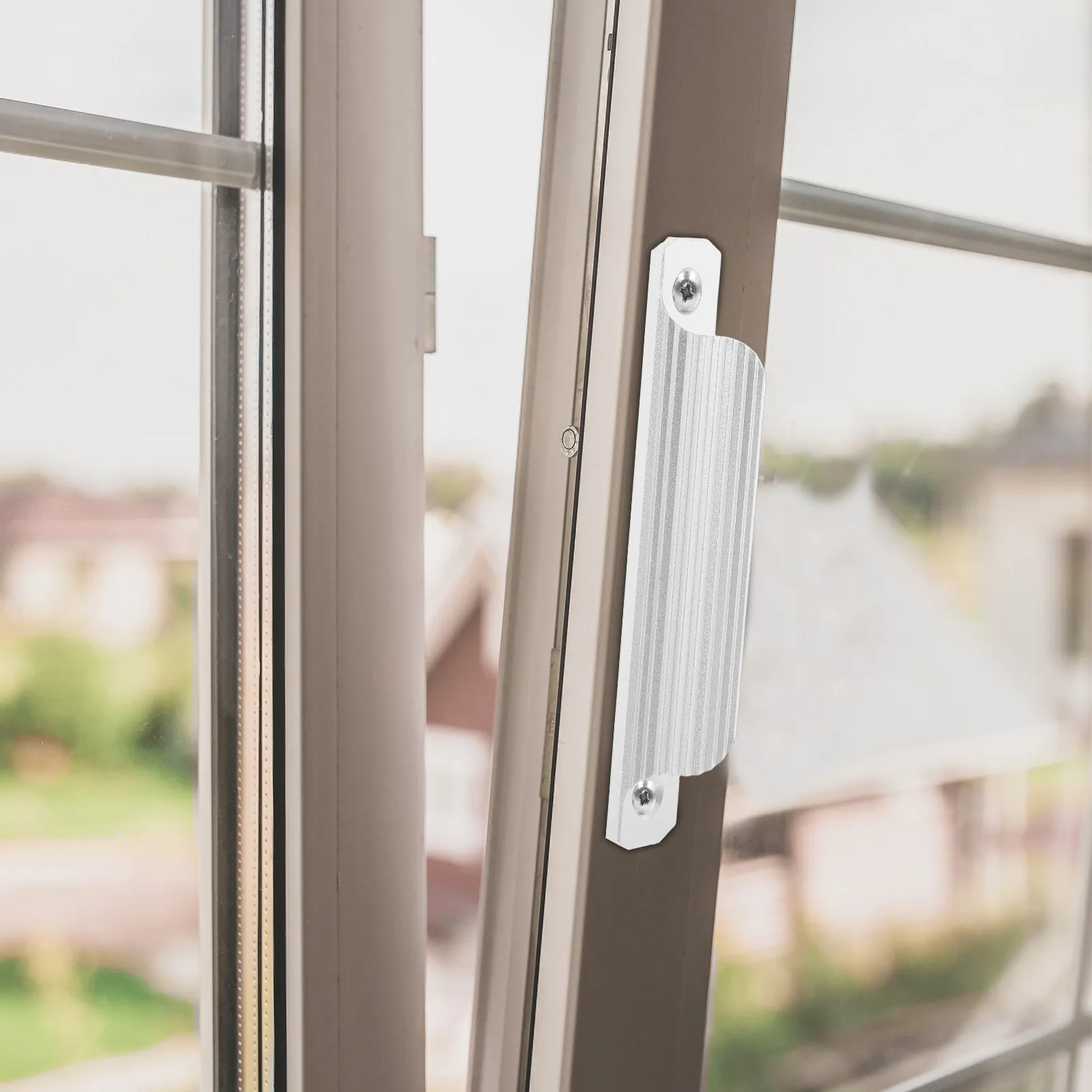 2Pcs Easy Install Universal Aluminum Sliding Door Handle Sleek Minimalist Pull for Cabinets Drawers Wardrobes Sliding Barn Doors