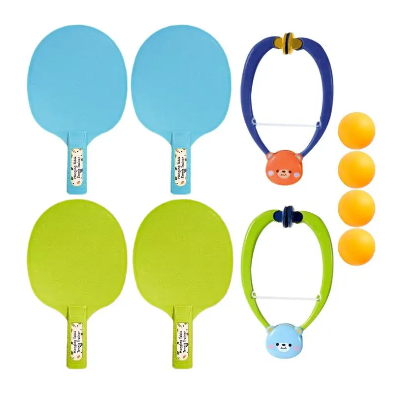 1Set Door Pingpong Game Hangable Indoor Table Tennis Trainer Hanging PingPong Trainer Home Parent-child Interaction