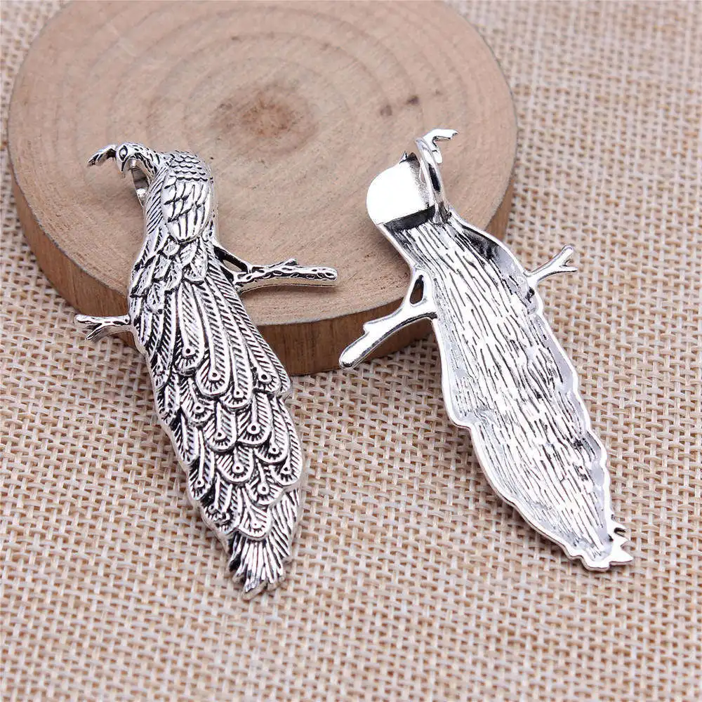 For Jewelry Making Charms Ornaments Peacock Cute