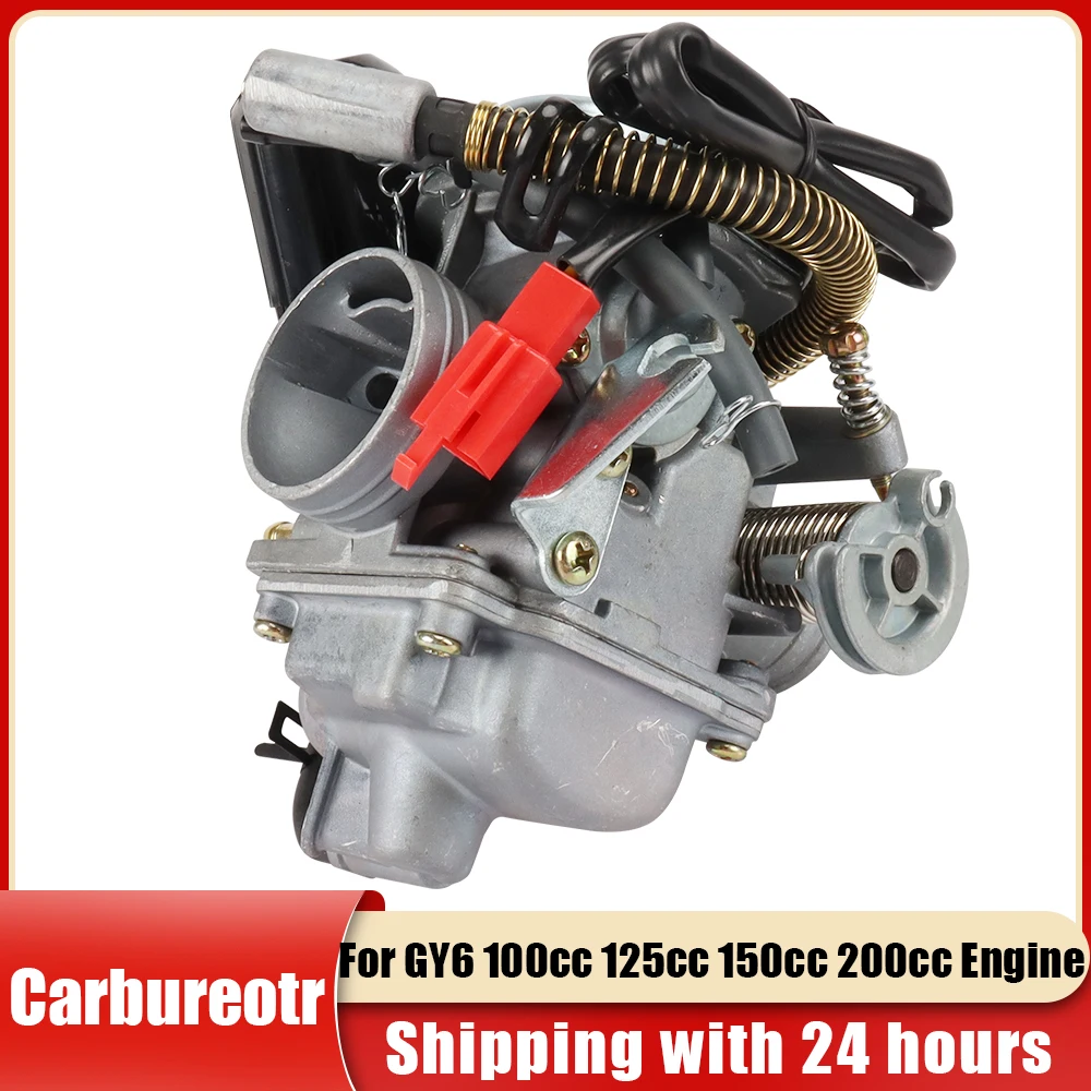 Motorcycles PD24J Carburetor 24mm Carb for Gy6 100cc 125cc 150cc 200cc Engine ATV Go Kart Moped and Scooter Dirt Bike