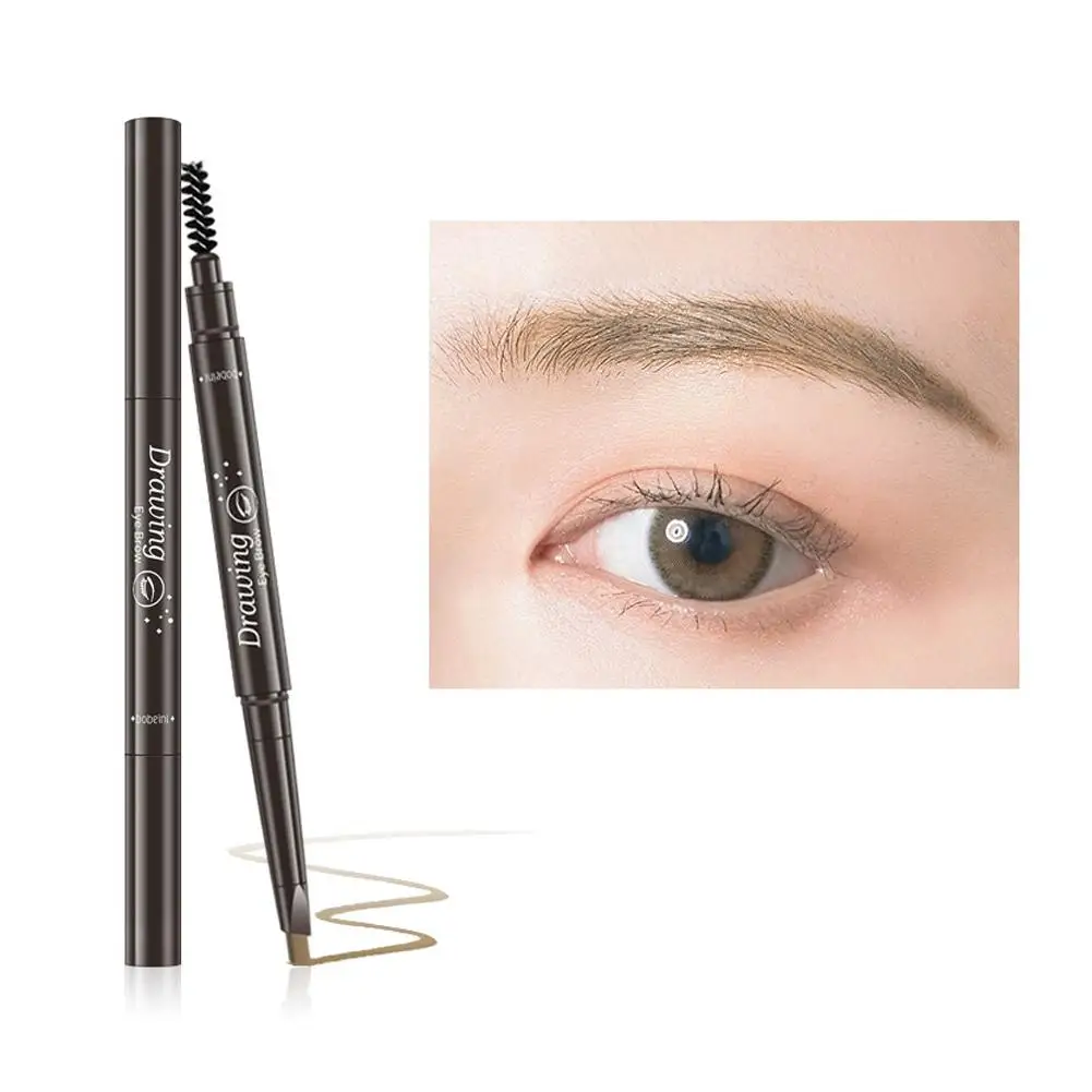 Rotating Eyebrow Pencil For Women Double Heads Natural Waterproof Long-lasting Easy Ware Eyebrow Pen 6 Color K6W7