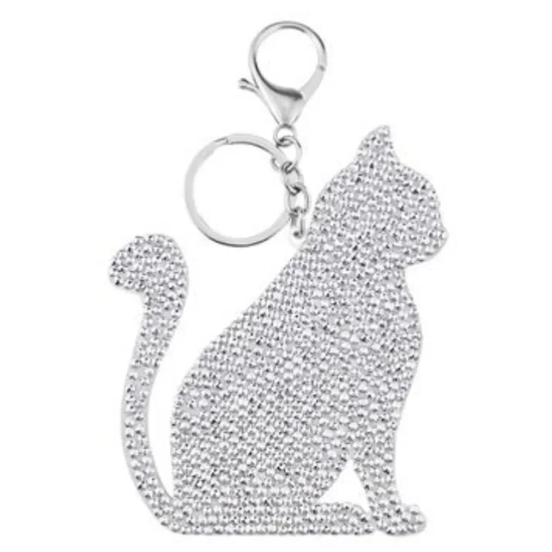 1PCS Animal New Keychain diamond painting keychain Classic Key Chain Keyring Fans Souvenir fit Birthday Gift Car Key Holder Gift