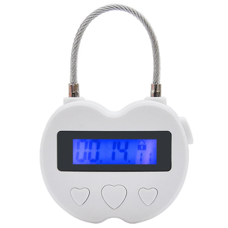 

Smart Time Lock LCD Display Time Lock USB Rechargeable Temporary Timer Padlock Travel Electronic Timer