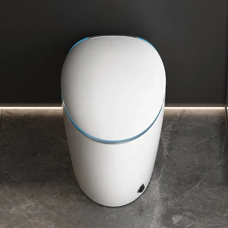 

Современный дизайн, умный унитаз, цельный электрический сиденье для биде в форме яйца, голосовое управление, дыхательный светильник для ванной комнаты